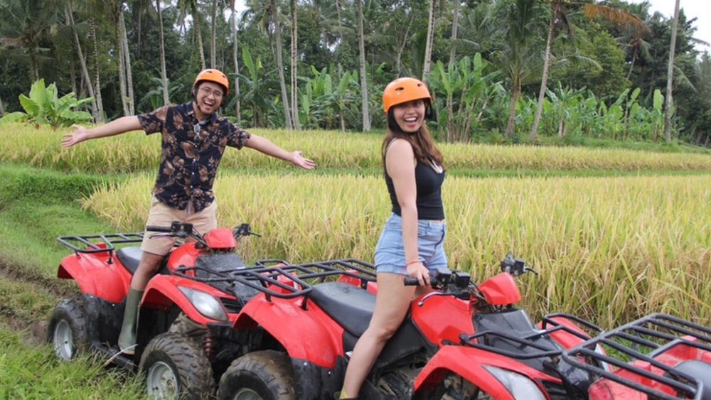 Exploring the scenic terrains of Bali on an ATV is an exciting and adrenaline-fueled adventure that offers a unique perspective of the island's beauty and rugged landscapes. Image credit to Cara Janela