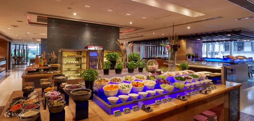 Buffet table in a hotel