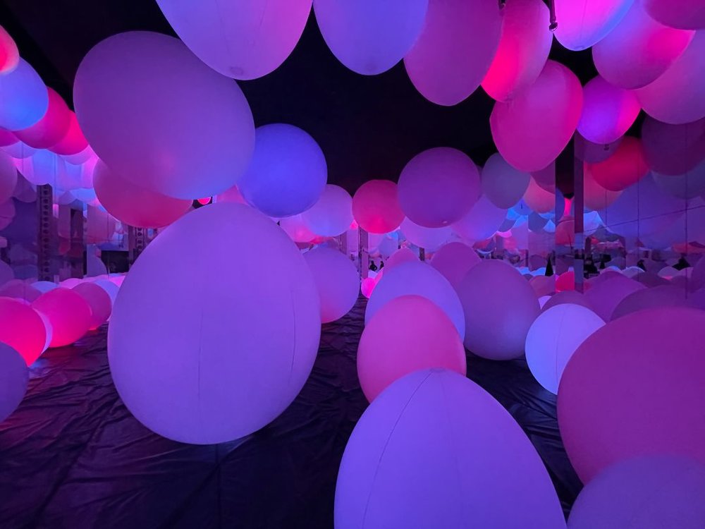 teamlab forest typhoon balls
