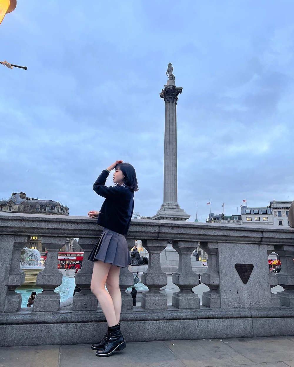 Trafalgar Square in London