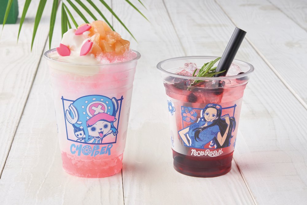 USJ ワンピース・プレミア・サマー 2023チョッパーの桜舞うピーチヨーグルト・フラッペ