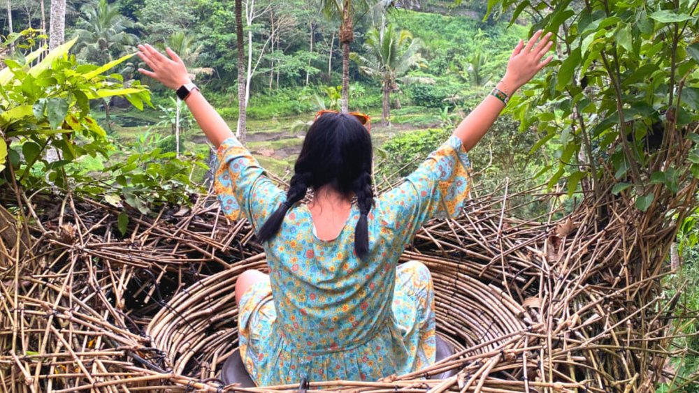 Soar over 60 metres above the ground at the Ubud Jungle Swing