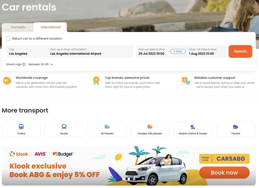 book car rental usa