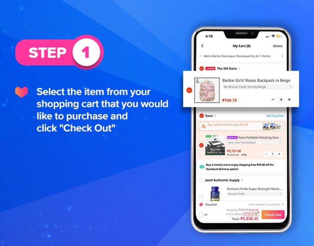 steps to redeem code on lazada