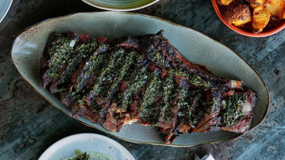 Take a peek at this deliciously grilled rib on the bone from Barbacoa. Image credits to @barbacoabali on Instagram.