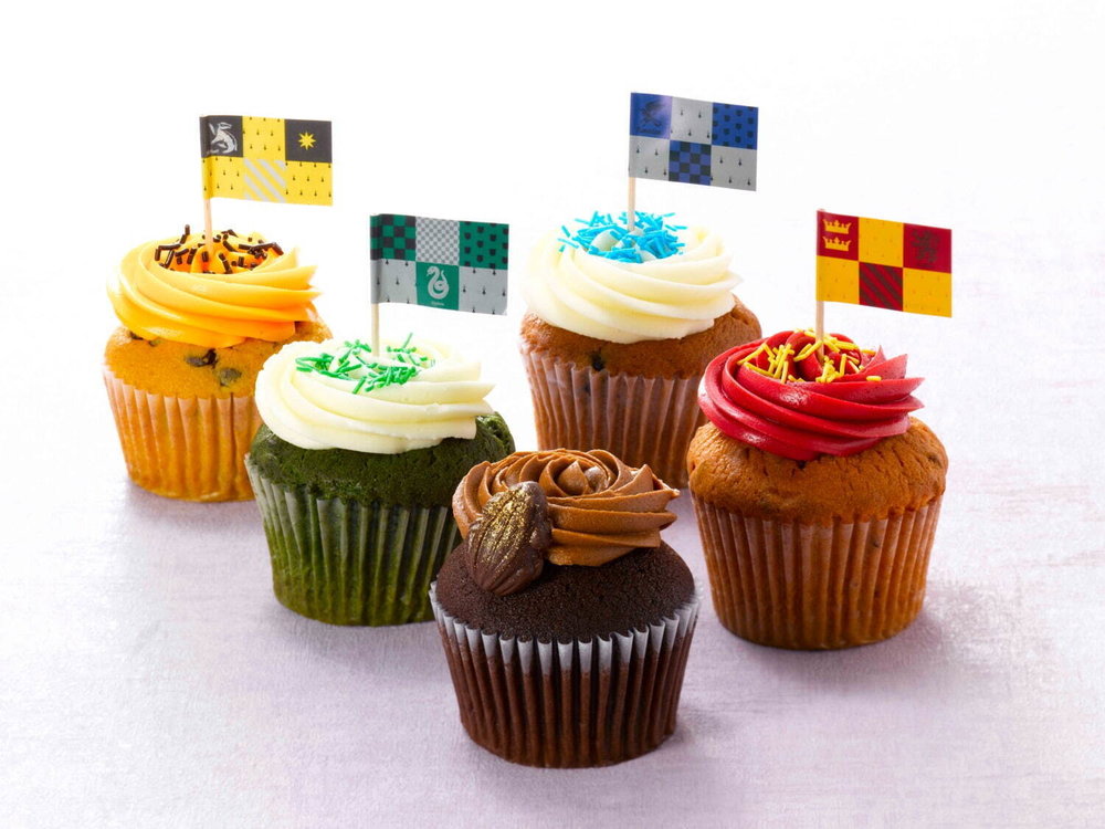 哈利波特影城四大學院的杯子蛋糕