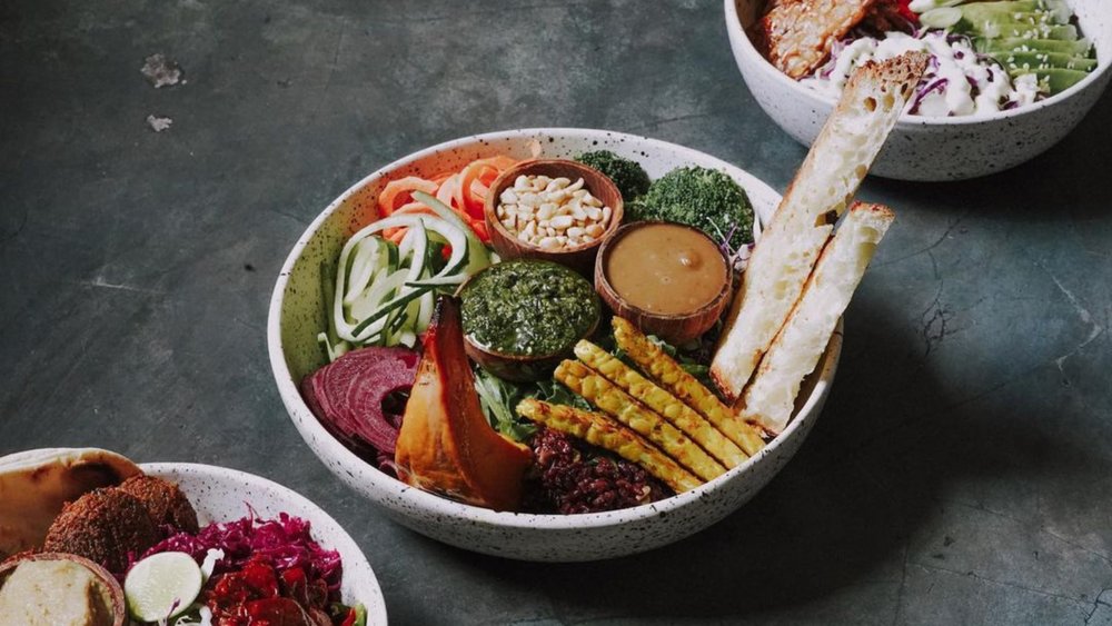 In this light-filled vegan cafe, a cycling motif takes centre stage.  Credits: @pelssupershop on Instagram