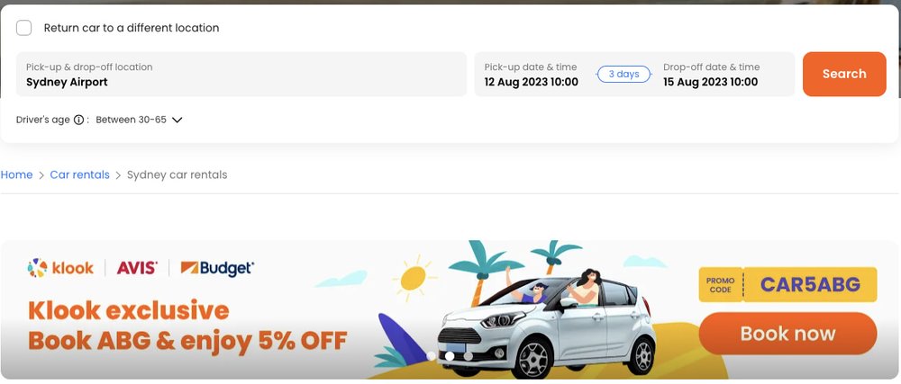 sydney car rental