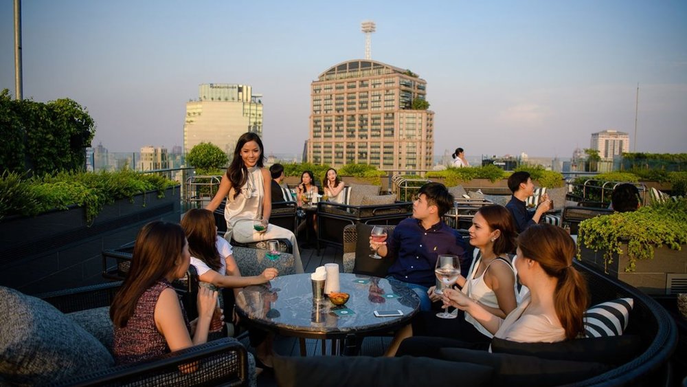 Rockin' the Night Away with the Crew 🎸🌙 Credits: @abarrooftop on Instagram