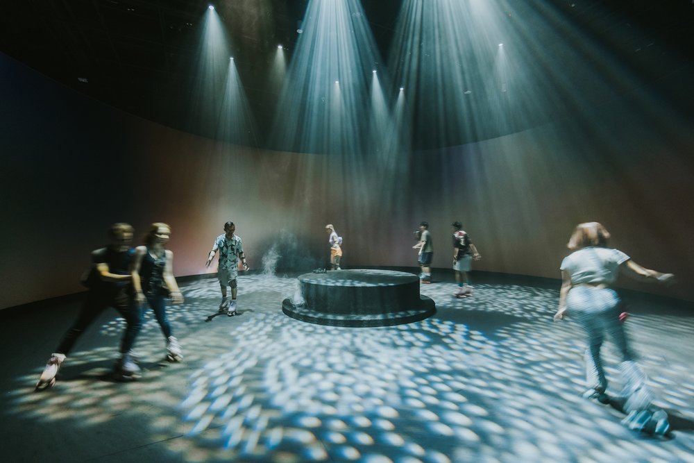 Singapore Night Festival Time is a Black Circle