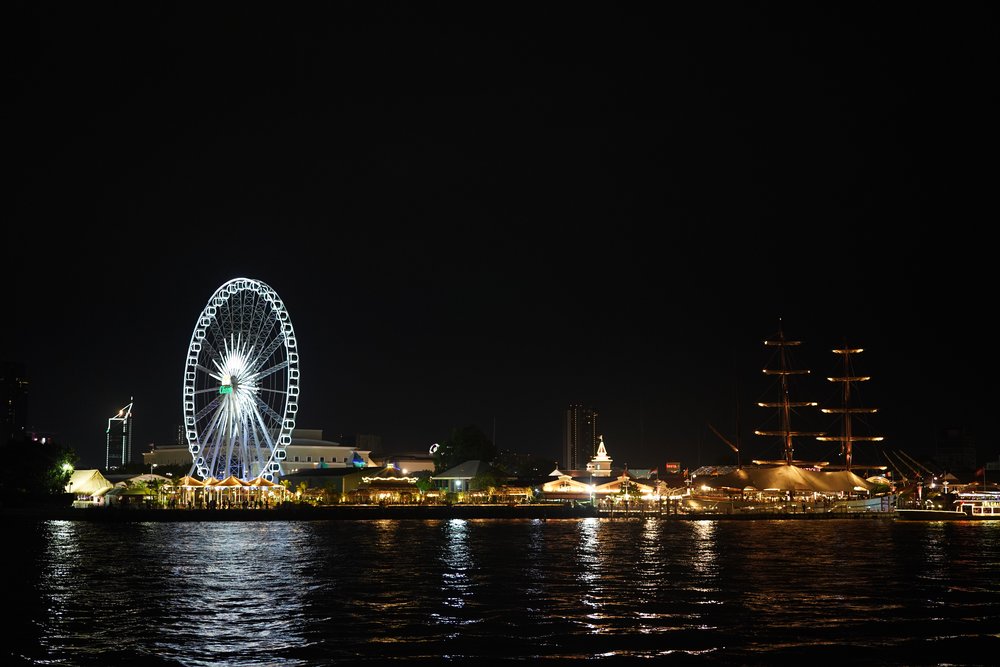 Brightly-lit Ferris Wheel