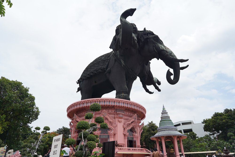 Giant elephant statue