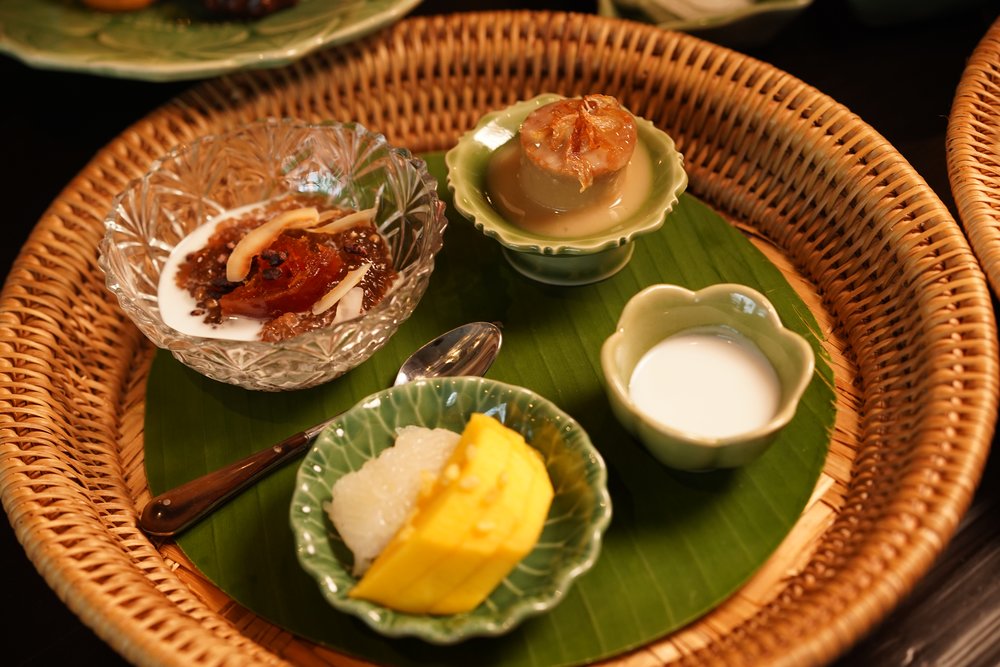 Sweet snacks served on a big plate