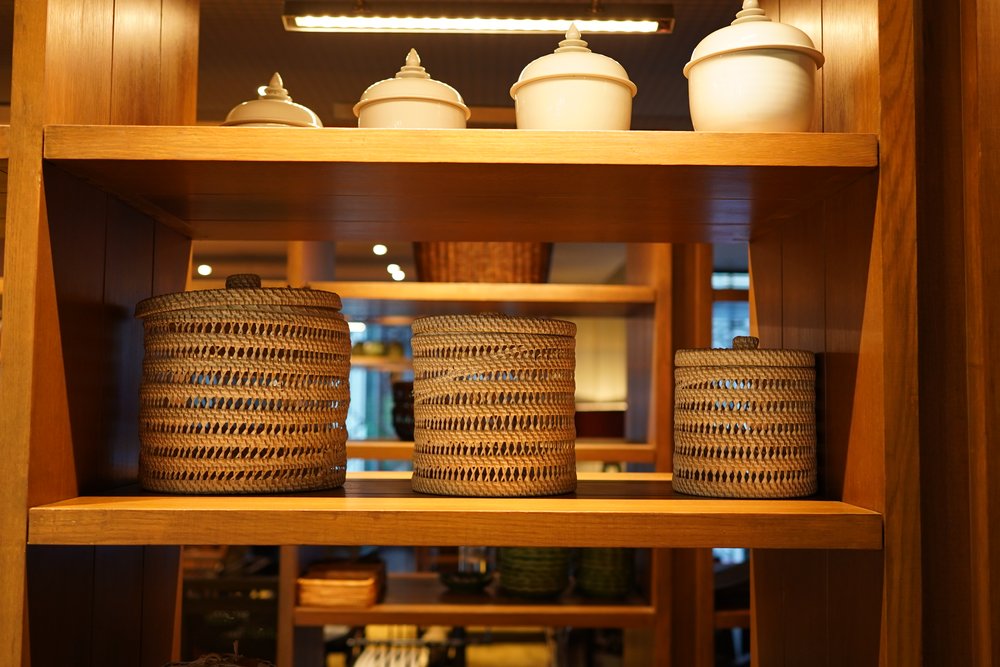 Organizers on display