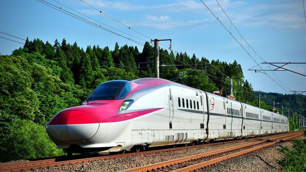 Onwards through Japan's heart by train! Credit: @shinkansen.official on Instagram