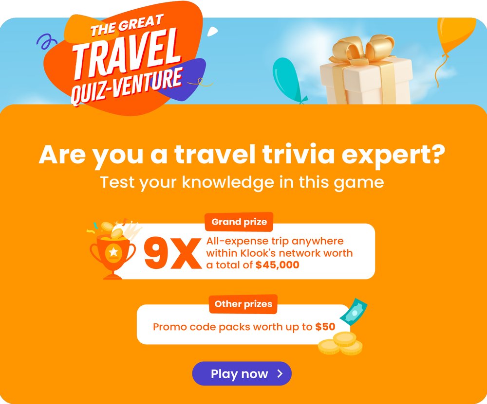 klook great travel quizventure