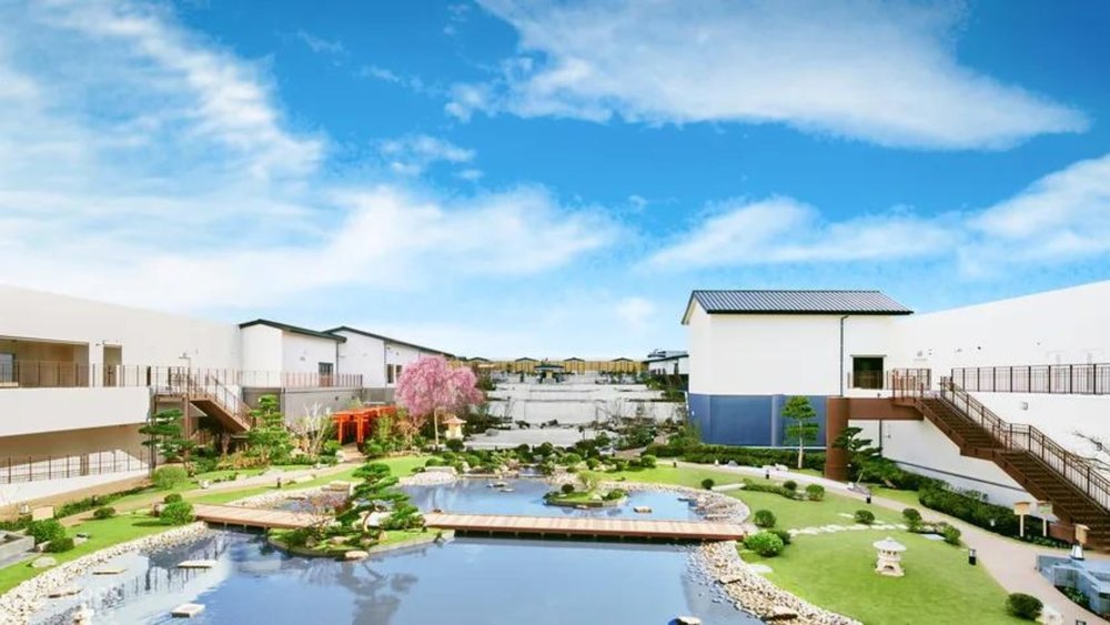 Let the stress simmer away at Solaniwa Onsen.