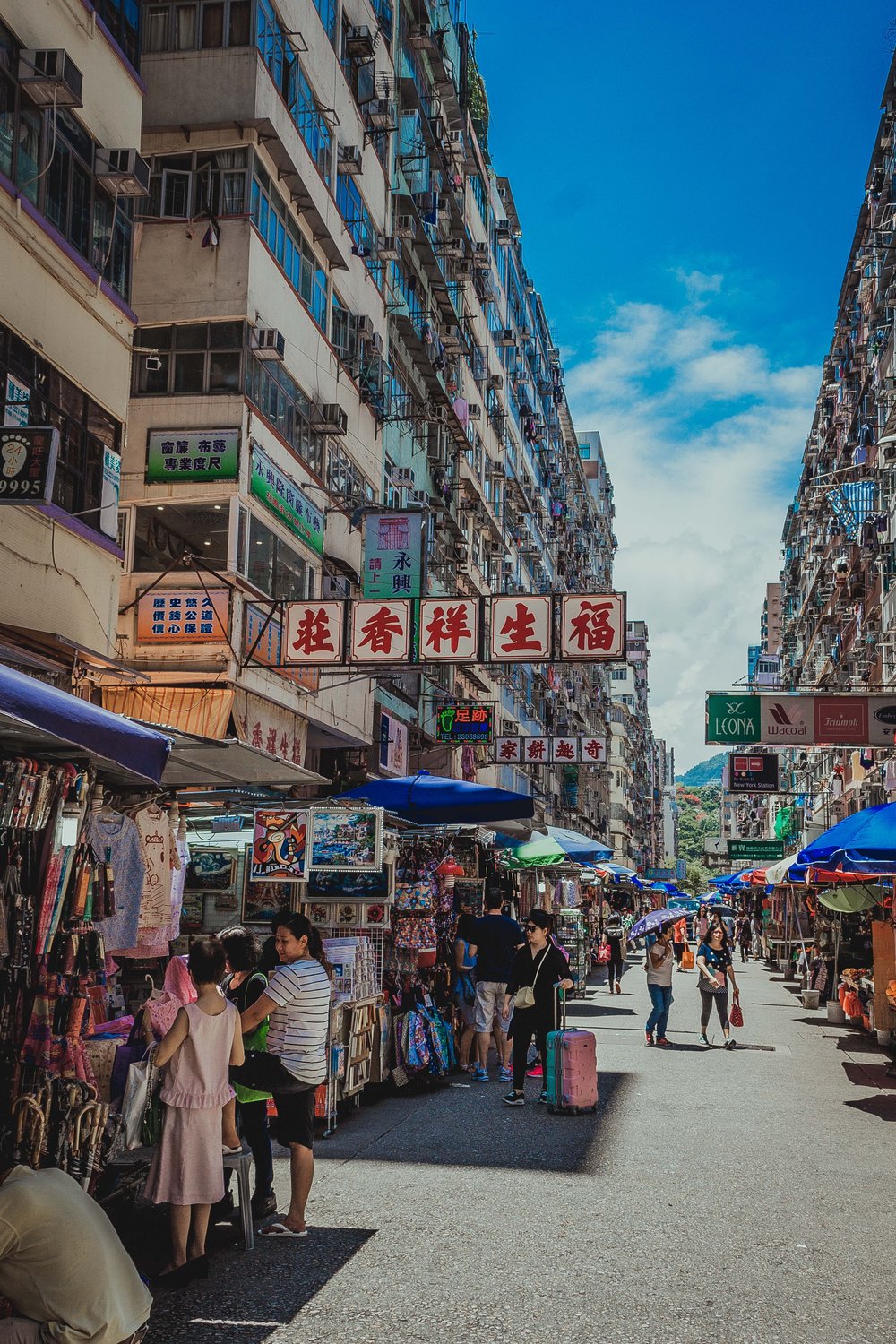 Colorful street of Mongkok