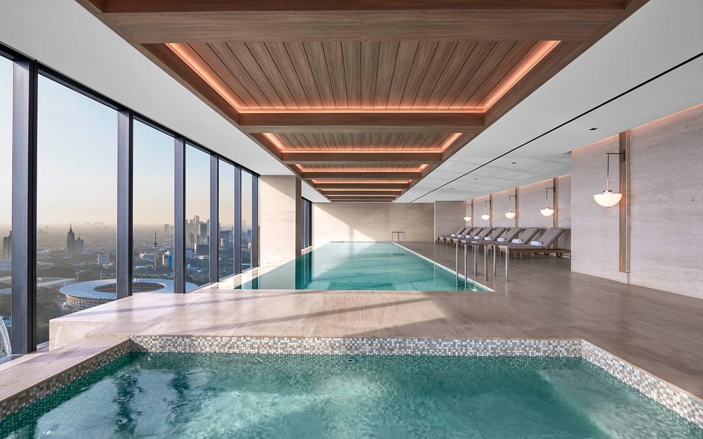 The Langham Hotel Jakarta Indoor Swimming Pool