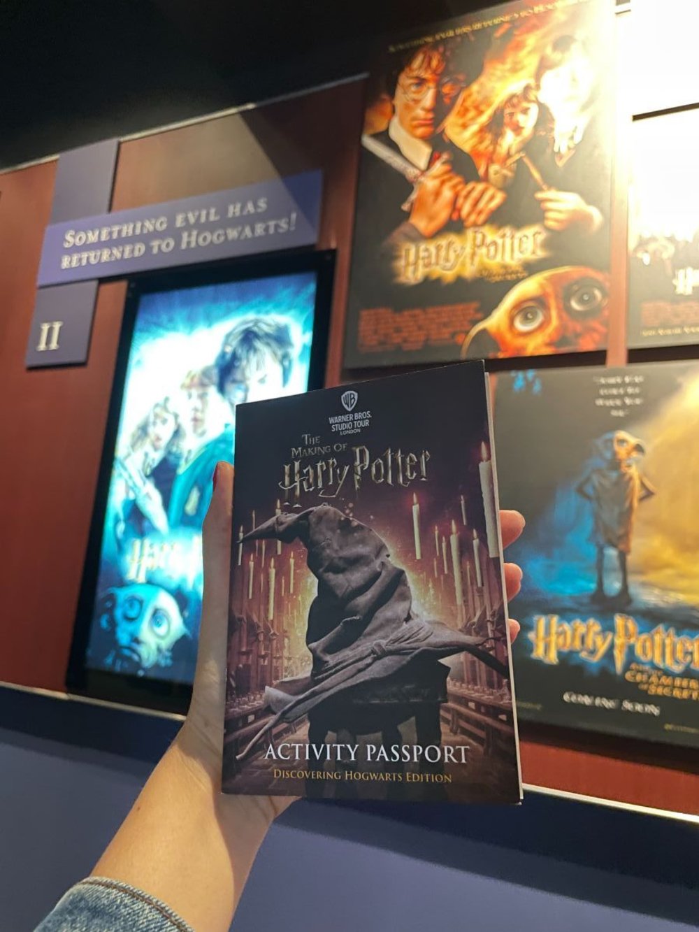 warner bros. harry potter activity passport front cover