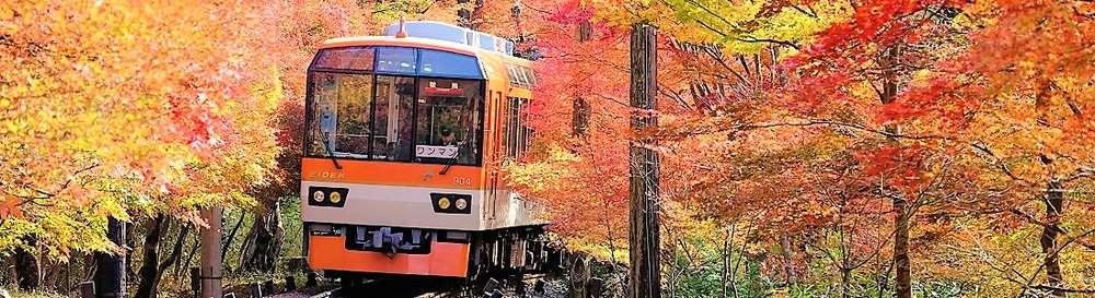叡山電車楓葉隧道