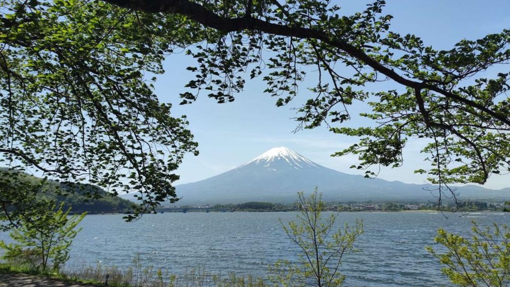 Mount Fuji from Lake Kawaguchi. Image credits to Krystal May