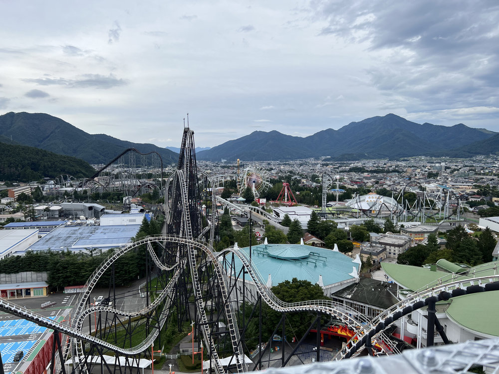 fujiyama rollercoaster view from above