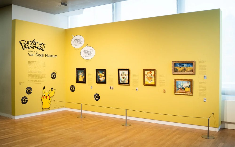 アムステルダム ゴッホ美術館　特設のポケモン展示コーナー
