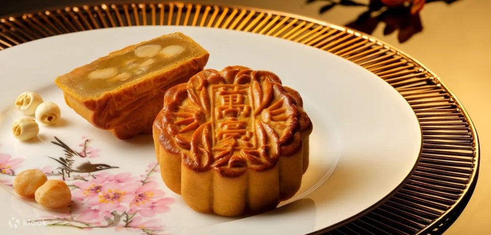mooncake on a plate