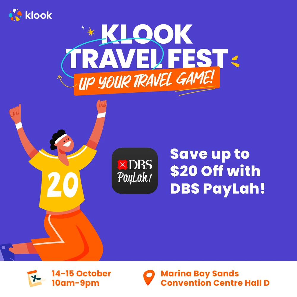 dbs klook travel fest promo