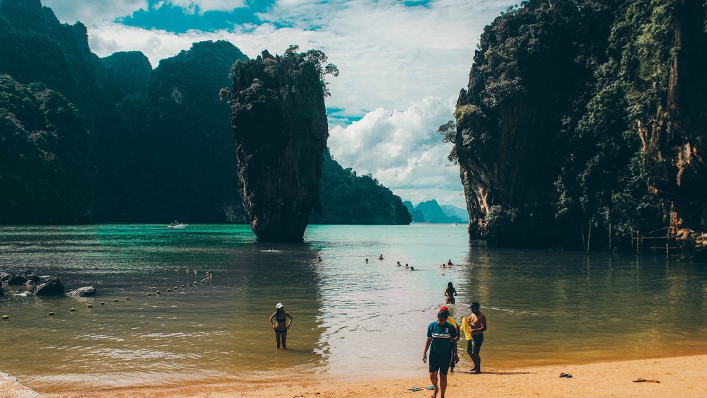 Bask in the natural beauty of Koh Tapoo (a.k.a. James Bond Rock)! Image credits: Sven Vahaja on Unsplash