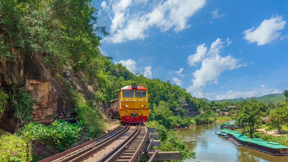 Travel back in time and recapture Kanchanaburi's triumphs and tragedies on the River Kwai Bridge.  Credits: Klook