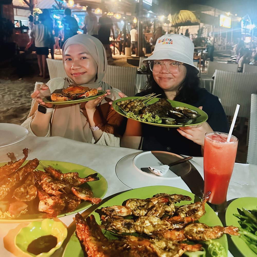 Jimbaran seafood dinner at Pandan Sari Cafe Jimbaran