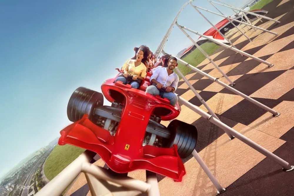 Ride the fastest roller coaster on the planet at Ferrari World