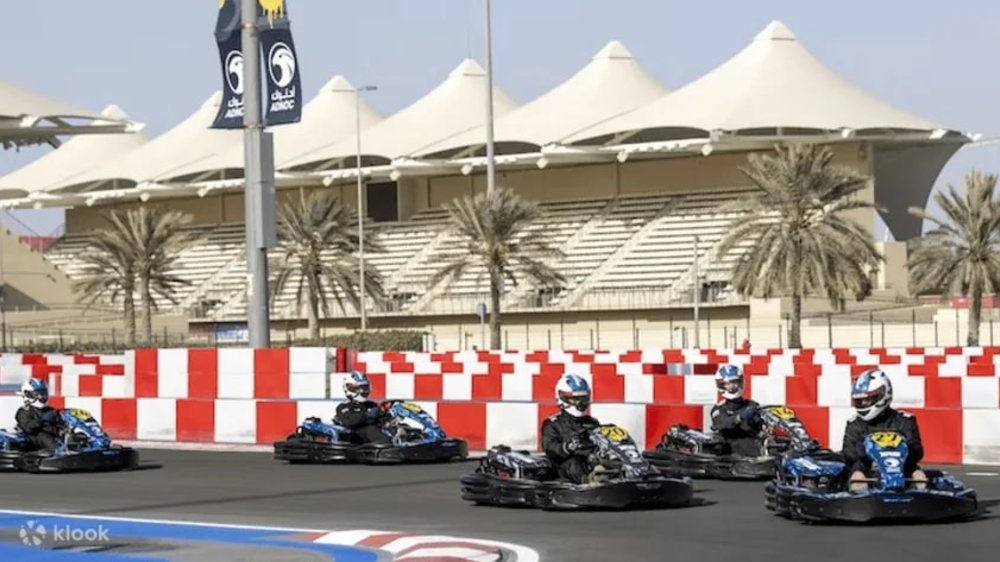 Go karting at the Yas Marina Circuit