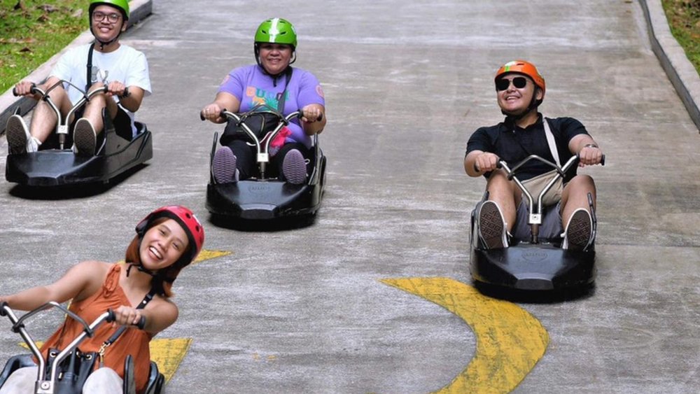 Vrrrooommmm....winning the race with my friend. Image credits to Lorraine