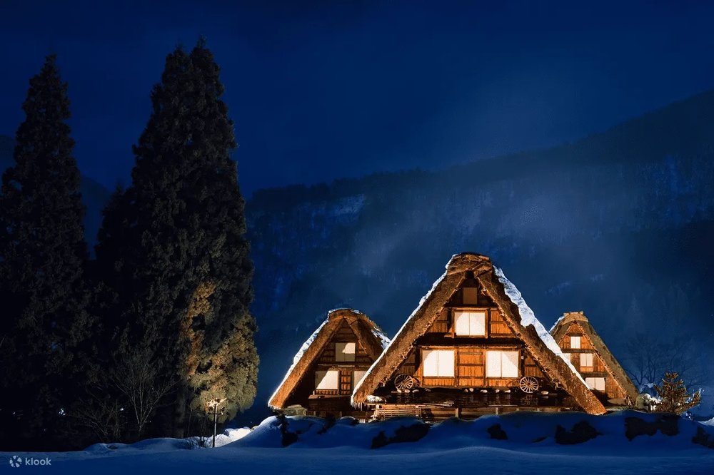 合掌村點燈一日遊行程