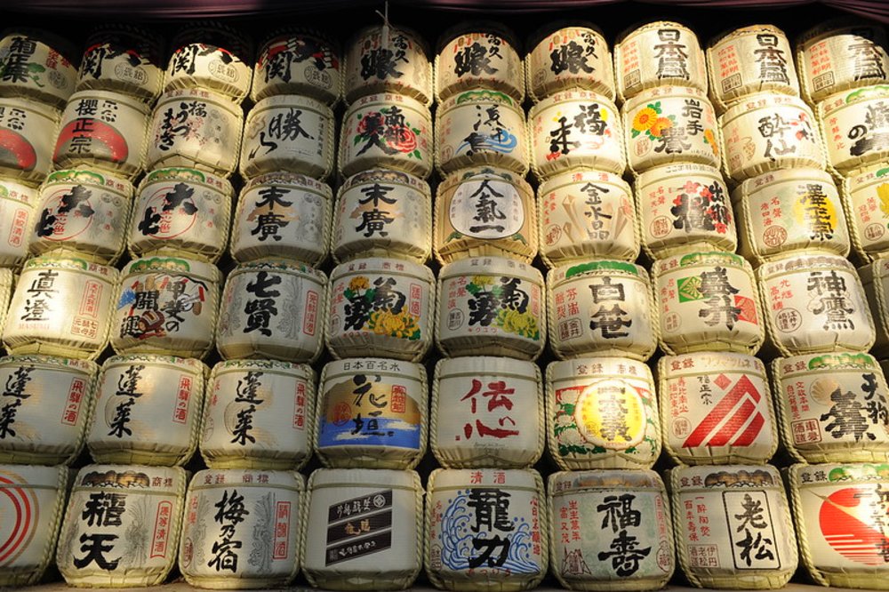 明治神宮酒樽牆