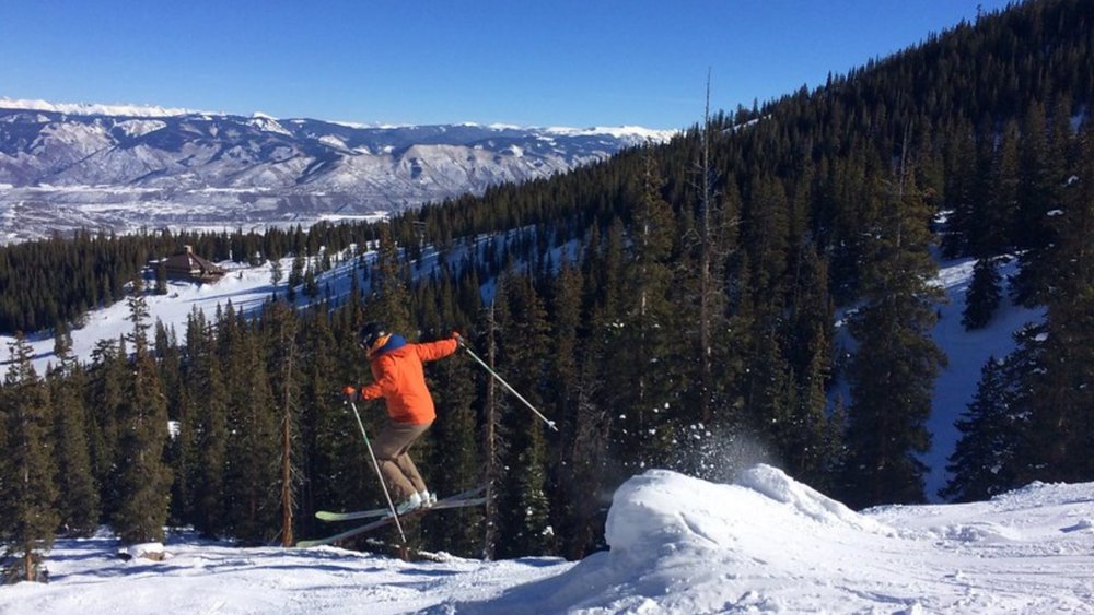 Ski down Mount Aspen