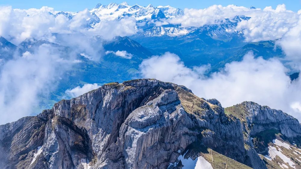 Take a short hike up to the summit of Mount Pilatus