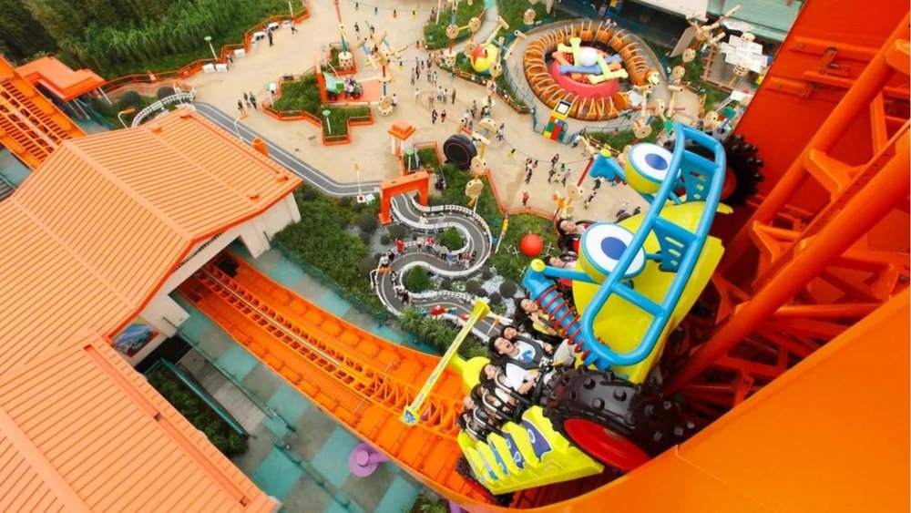 See your fave Toy Story characters during the thrilling ride. Image credit to Hong Kong Disneyland