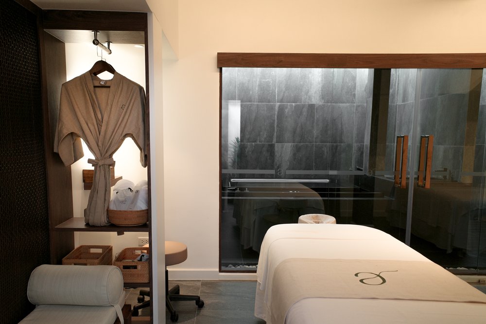 interior of a treatment room in a spa