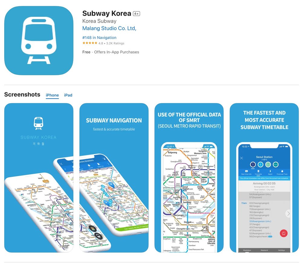 Subway Korea on App Store