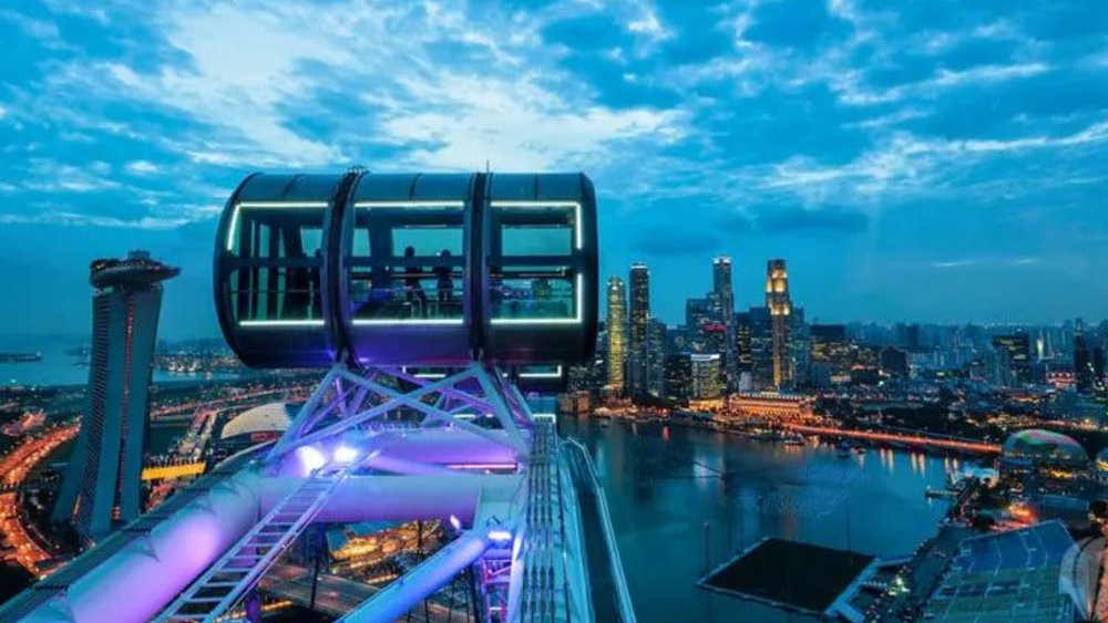 Singapore Flyer dinner