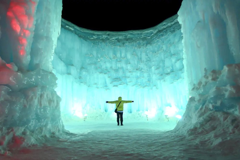 Chitose Lake Shikotsu Ice Festival Ice Wall