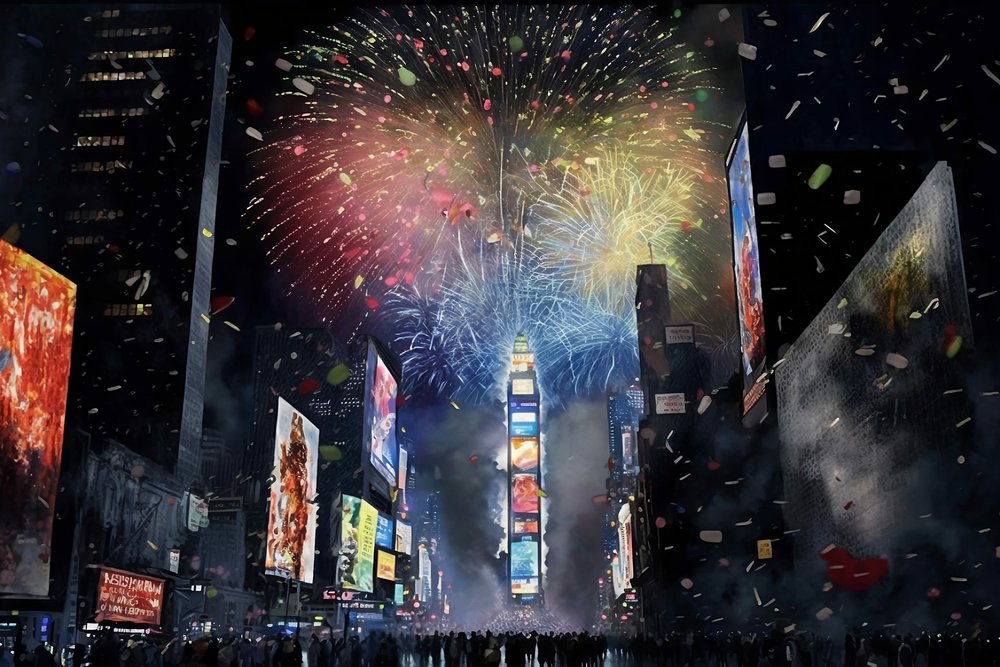 Watch the ball drop in New York