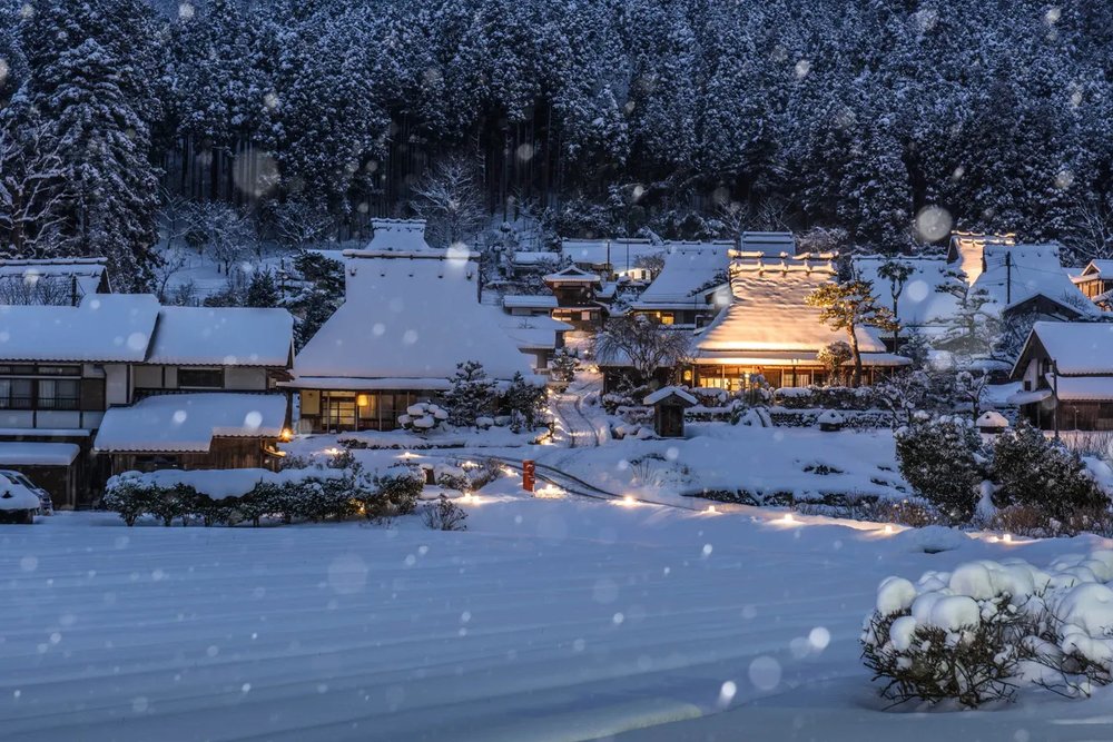 Miyama Town in winter