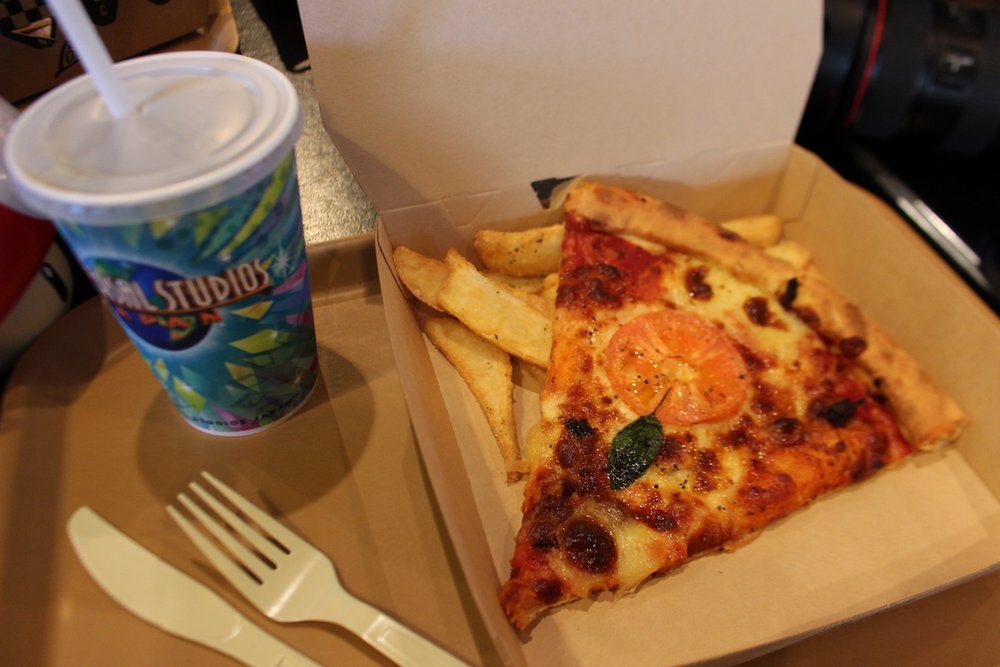 USJ louie pizza parlor pizza slice