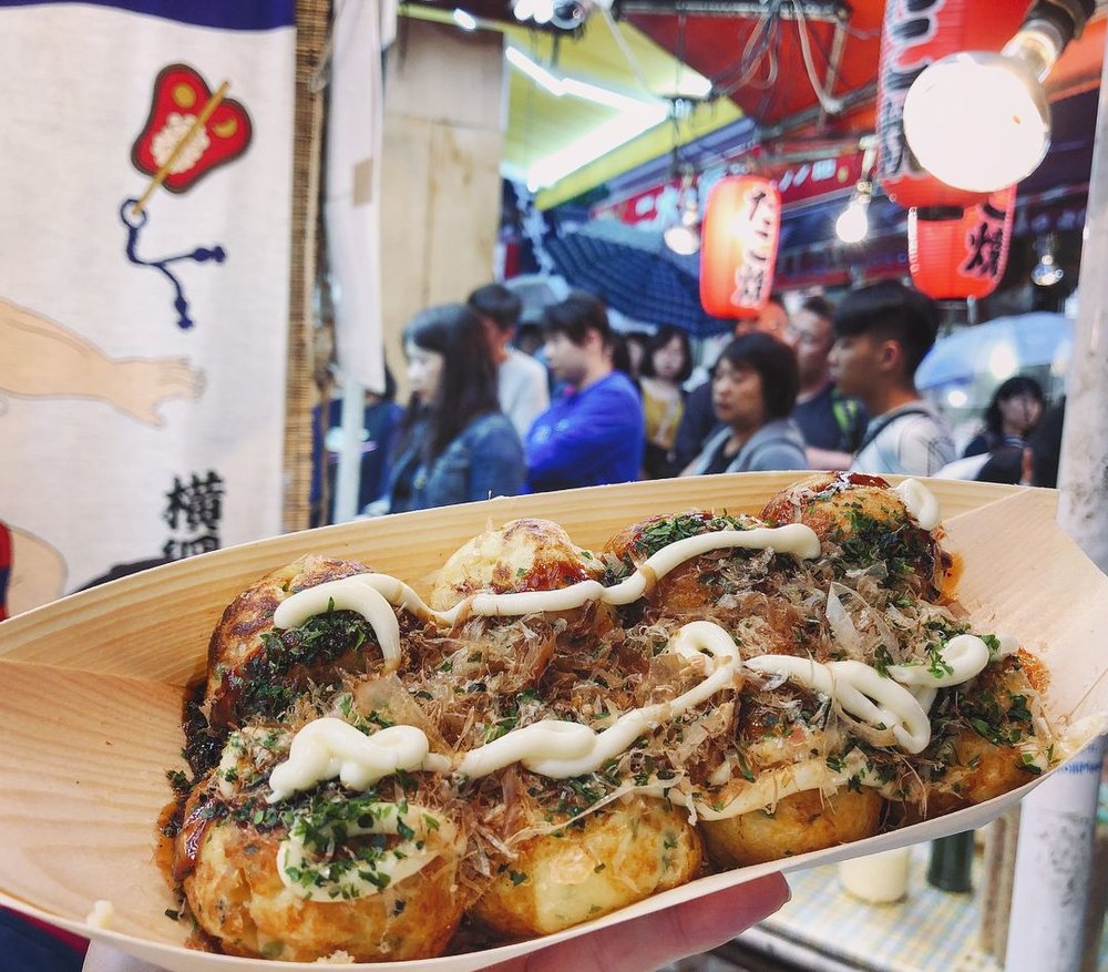 阿美橫町美食大章魚燒