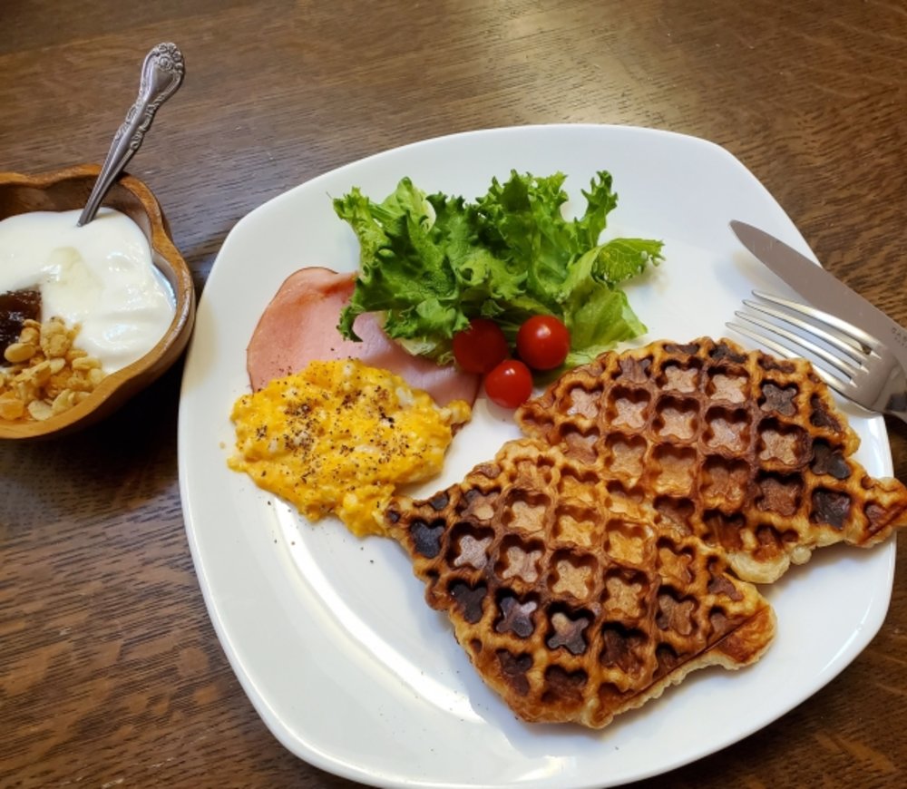 韓国 スイーツ クロッフル